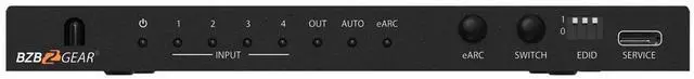 Alt view image 5 of 7 - BZBGEAR 4x1 8K UHD HDMI 2.1 Switcher with Audio De-Embedding (8K60/4K120Hz 4:4:4 VRR/FVA/ALLM Support)