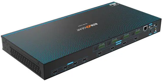 Alt view image 4 of 7 - BZBGEAR 4x4 8K UHD HDMI 2.1 Matrix Switcher with Auto Downscaling/Audio De-Embedding (8K60/4K120 and VRR/FVA/ALLM Support)