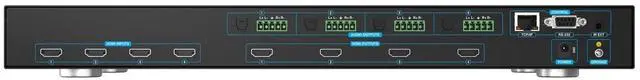Alt view image 6 of 7 - BZBGEAR 4x4 8K UHD HDMI 2.1 Matrix Switcher with Auto Downscaling/Audio De-Embedding (8K60/4K120 and VRR/FVA/ALLM Support)