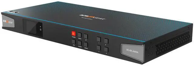 Alt view image 7 of 7 - BZBGEAR 4x4 8K UHD HDMI 2.1 Matrix Switcher with Auto Downscaling/Audio De-Embedding (8K60/4K120 and VRR/FVA/ALLM Support)