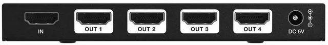 Alt view image 4 of 7 - BZBGEAR 1x4 8K UHD HDMI 2.1 Splitter with Auto Downscaling (8K60/4K120 and VRR/ALLM/QMS/QFT/SBTM Support)