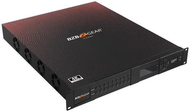 Alt view image 4 of 7 - BZBGEAR 9x9 4K UHD Seamless HDMI Matrix Switcher/Video Wall Processor/MultiViewer Over Cat5e/6/7 Kit with 9 Receivers