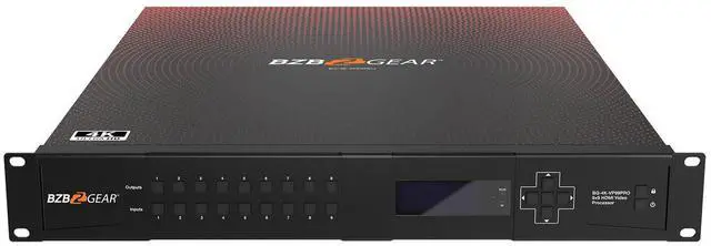 Alt view image 6 of 7 - BZBGEAR 9x9 4K UHD Seamless HDMI Matrix Switcher/Video Wall Processor/MultiViewer Over Cat5e/6/7 Kit with 9 Receivers