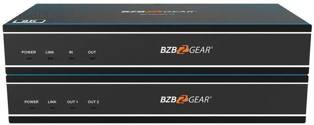 Main image of BZBGEAR 8K UHD HDMI 2.1 Over Fiber Extender - 8K60/4K120Hz with IR/RS-232/EDID Management & Audio Embedding/De-Embedding