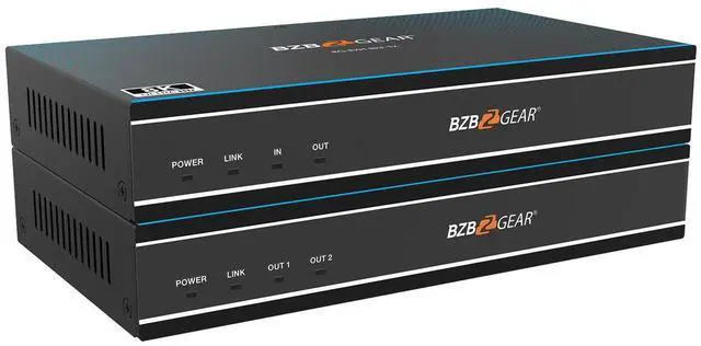 Alt view image 2 of 7 - BZBGEAR 8K UHD HDMI 2.1 Over Fiber Extender - 8K60/4K120Hz with IR/RS-232/EDID Management & Audio Embedding/De-Embedding