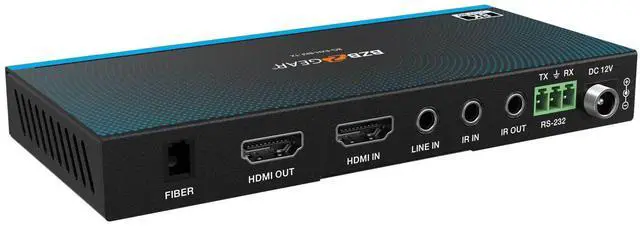 Alt view image 7 of 7 - BZBGEAR 8K UHD HDMI 2.1 Over Fiber Extender - 8K60/4K120Hz with IR/RS-232/EDID Management & Audio Embedding/De-Embedding