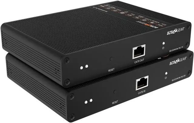Alt view image 6 of 7 - BZBGEAR 4K UHD HDMI Extender Over Cat5e/6 with Bi-directional IR and Zero Latency up to 230ft