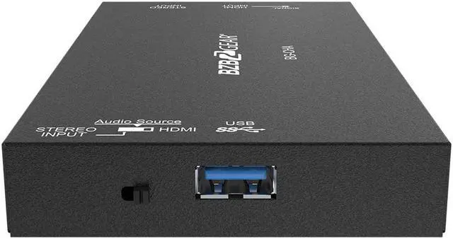 Alt view image 5 of 7 - BZBGEAR USB 3.0 1080P FHD HDMI Video Capture Card with Scaler and Audio