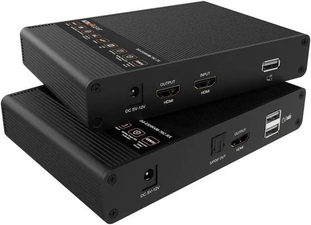 Main image of BZBGEAR 4K UHD HDMI Extender Over Cat5e/6 with Bi-directional IR and Zero Latency up to 230ft
