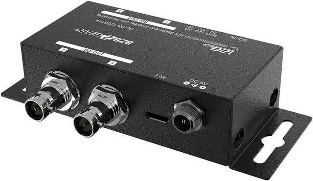 Alt view image 3 of 7 - BZBGEAR 4K UHD 12G-SDI 1x4 Splitter/Distribution Amplifier