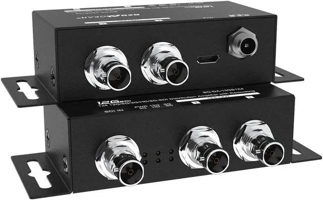 Alt view image 7 of 7 - BZBGEAR 4K UHD 12G-SDI 1x4 Splitter/Distribution Amplifier