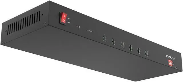 Alt view image 4 of 7 - BZBGEAR 1x24 4K UHD HDMI Splitter/Distribution Amplifier with Downscaling and AOC Cable Support