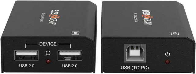 Main image of BZBGEAR 2-Port USB 2.0 Extender Over Cat5e/6/7 Cable up to 330ft