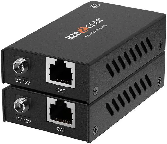 Alt view image 3 of 7 - BZBGEAR 2-Port USB 2.0 Extender Over Cat5e/6/7 Cable up to 330ft