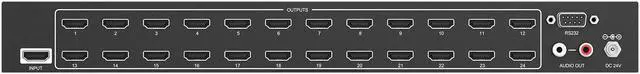 Alt view image 7 of 7 - BZBGEAR 1x24 4K UHD HDMI Splitter/Distribution Amplifier with Downscaling and AOC Cable Support