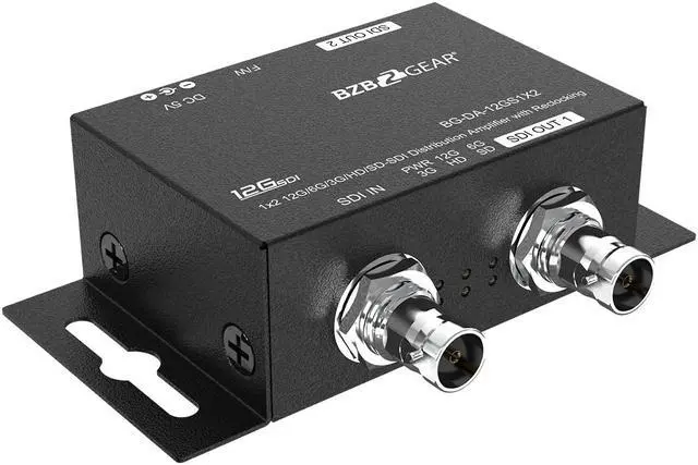 Alt view image 3 of 7 - BZBGEAR 4K UHD 12G-SDI 1x2 Splitter/Distribution Amplifier