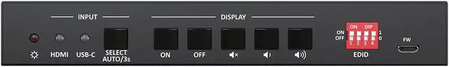 Alt view image 2 of 7 - BZBGEAR 2-Port 4K UHD KVM Presentation Switcher with HDMI/USB-C Inputs and HDMI Output