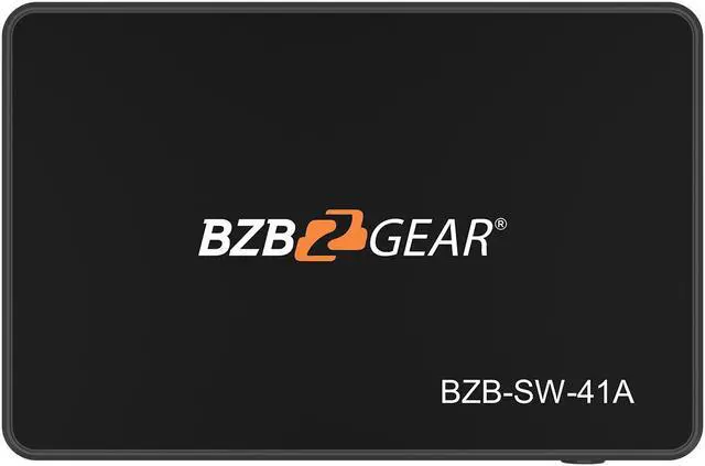Alt view image 7 of 7 - BZBGEAR 4x1 4K UHD Ultra Slim HDMI Switcher with IR Remote Control