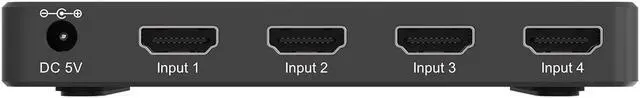 Alt view image 4 of 7 - BZBGEAR 4x1 4K UHD Ultra Slim HDMI Switcher with IR Remote Control