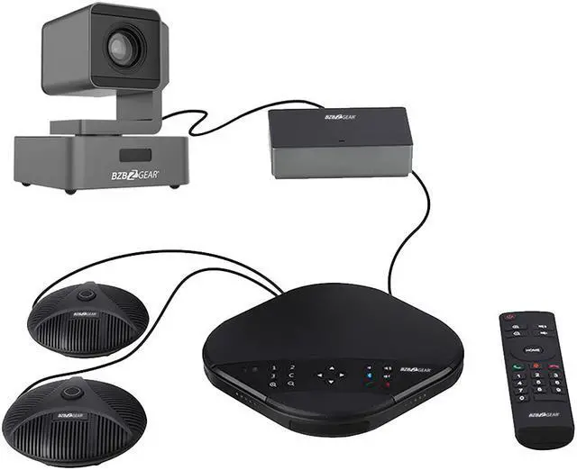 Main image of BZBGEAR Conferencing Kit with 1080P FHD PTZ Camera Speakerphone and 2 Additional Mics
