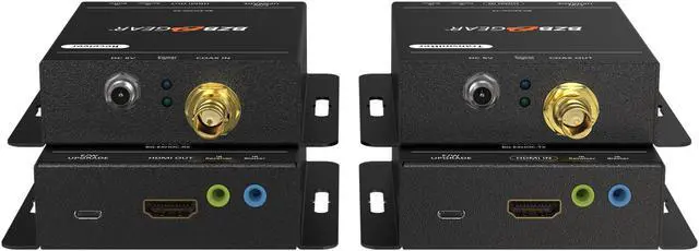 Main image of BZBGEAR 4K UHD HDMI Extender Over Single Coax Cable with Bi-directional IR