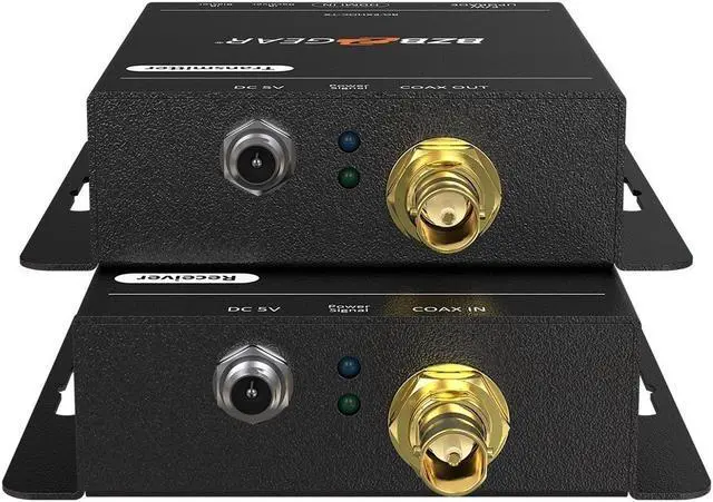 Alt view image 3 of 7 - BZBGEAR 4K UHD HDMI Extender Over Single Coax Cable with Bi-directional IR
