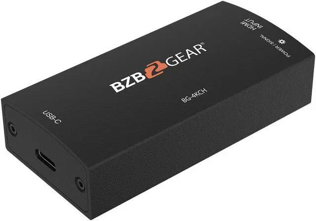 Alt view image 5 of 14 - BZBGEAR USB-C 4K UHD HDMI Video Capture Box with Scaler