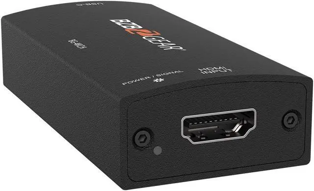 Alt view image 3 of 14 - BZBGEAR USB-C 4K UHD HDMI Video Capture Box with Scaler