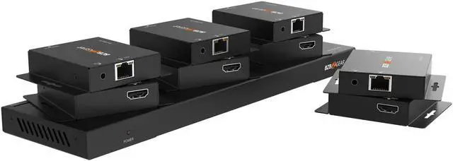 Alt view image 3 of 7 - BZBGEAR 1x8 1080P/4K30 HDMI Splitter/Distribution Amplifier Kit with 8 Receivers up to 230ft over Category Cable