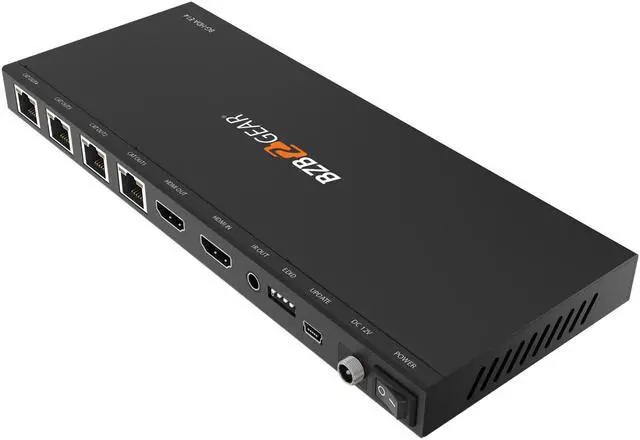 Alt view image 7 of 7 - BZBGEAR 1x4 1080P/4K30 HDMI Splitter/Distribution Amplifier Kit with 4 Receivers up to 230ft over Category Cable