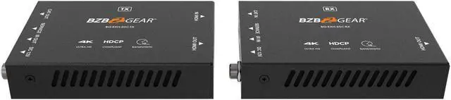Alt view image 4 of 7 - BZBGEAR 4K UHD HDMI Extender Over Cat5e/6/7 with Bi-directional IR/PoC up to 165ft