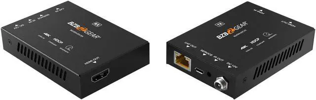 Alt view image 7 of 7 - BZBGEAR 4K UHD HDMI Extender Over Cat5e/6/7 with Bi-directional IR/PoC up to 165ft