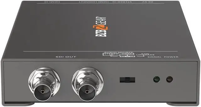 Main image of BZBGEAR 4K UHD HDMI 2.0 to 12G-SDI Converter with HDMI Loop-Out and Audio Embedder