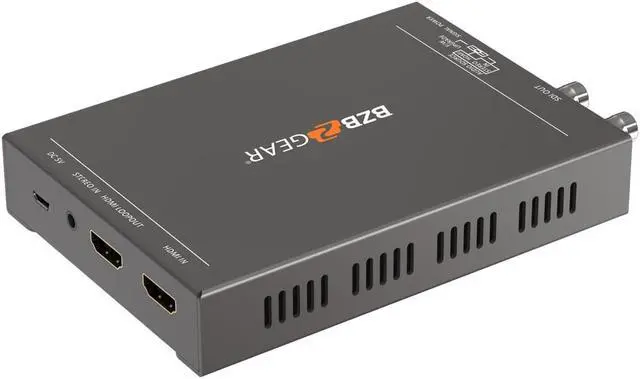 Alt view image 3 of 7 - BZBGEAR 4K UHD HDMI 2.0 to 12G-SDI Converter with HDMI Loop-Out and Audio Embedder