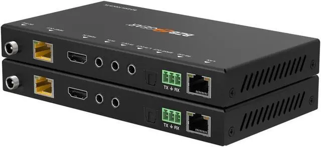 Alt view image 3 of 7 - BZBGEAR 4K UHD HDMI HDBaseT Extender with IR/ARC/PoC/RS-232/Ethernet and Audio Embedding/De-embedding up to 330ft