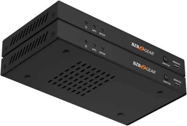 Alt view image 6 of 7 - BZBGEAR 4K UHD HDMI HDBaseT Extender with IR/ARC/PoC/RS-232/Ethernet and Audio Embedding/De-embedding up to 330ft