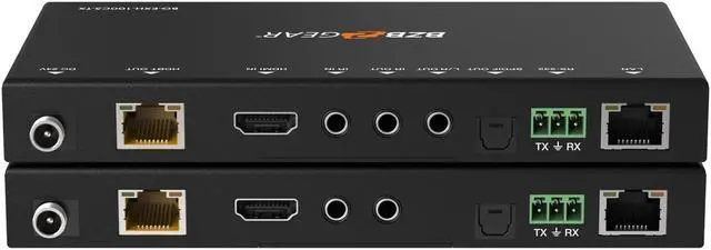 Alt view image 5 of 7 - BZBGEAR 4K UHD HDMI HDBaseT Extender with IR/ARC/PoC/RS-232/Ethernet and Audio Embedding/De-embedding up to 330ft