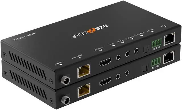 Alt view image 4 of 7 - BZBGEAR 4K UHD HDMI HDBaseT Extender with IR/ARC/PoC/RS-232/Ethernet and Audio Embedding/De-embedding up to 330ft