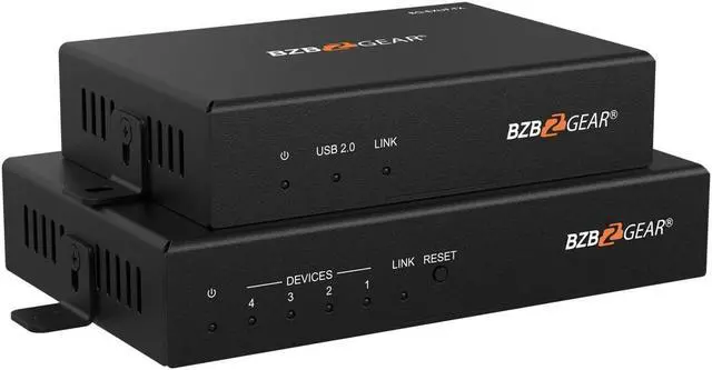 Alt view image 2 of 6 - BZBGEAR 4-Port USB 2.0/3.0/3.1 SuperSpeed Extender Over Fiber Optic Cable