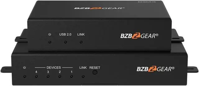 Main image of BZBGEAR 4-Port USB 2.0/3.0/3.1 SuperSpeed Extender Over Fiber Optic Cable