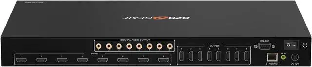 Alt view image 7 of 7 - BZBGEAR 8x8 4K UHD HDMI 18Gbps Matrix with Audio Extraction/ARC/Downscaling Support