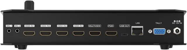 Alt view image 6 of 13 - BZBGEAR 4-Channel 1080P FHD HDMI Live Streaming Switcher Mixer with HDMI/USB-C Output