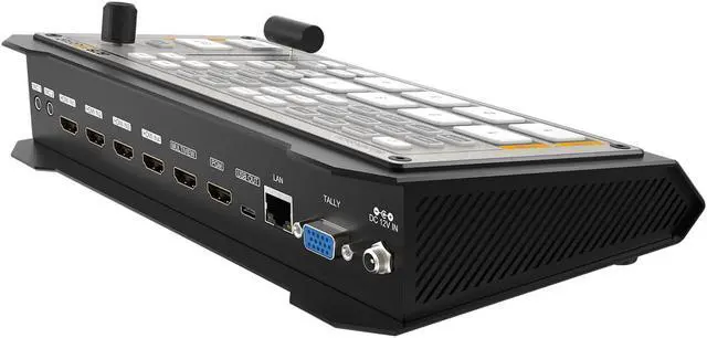 Alt view image 4 of 13 - BZBGEAR 4-Channel 1080P FHD HDMI Live Streaming Switcher Mixer with HDMI/USB-C Output