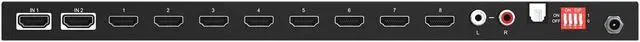 Alt view image 7 of 7 - BZBGEAR 2x8 4K UHD HDMI Splitter/Distribution Amplifier with CEC Support