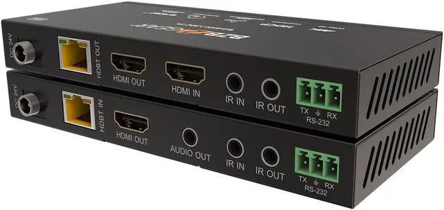 Alt view image 3 of 7 - BZBGEAR 4K UHD HDMI HDBaseT Long Range Extender with Bi-directional IR/RS-232/CEC up to 490ft