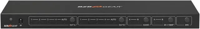 Alt view image 4 of 7 - BZBGEAR 4x2 4K UHD HDMI Matrix Switcher with Audio/Downscaling Support