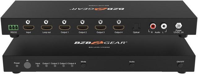 Alt view image 2 of 8 - BZBGEAR 2x2 4K UHD HDMI Video Wall controller with Audio De-embedding