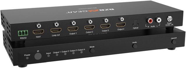 Alt view image 3 of 8 - BZBGEAR 2x2 4K UHD HDMI Video Wall controller with Audio De-embedding