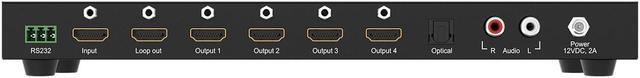 Alt view image 5 of 8 - BZBGEAR 2x2 4K UHD HDMI Video Wall controller with Audio De-embedding