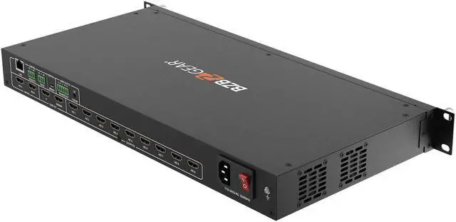Alt view image 7 of 7 - BZBGEAR 4K UHD HDMI Video Wall Processor/Switcher with IP/Audio/RS-232 for up to 9 Tvs
